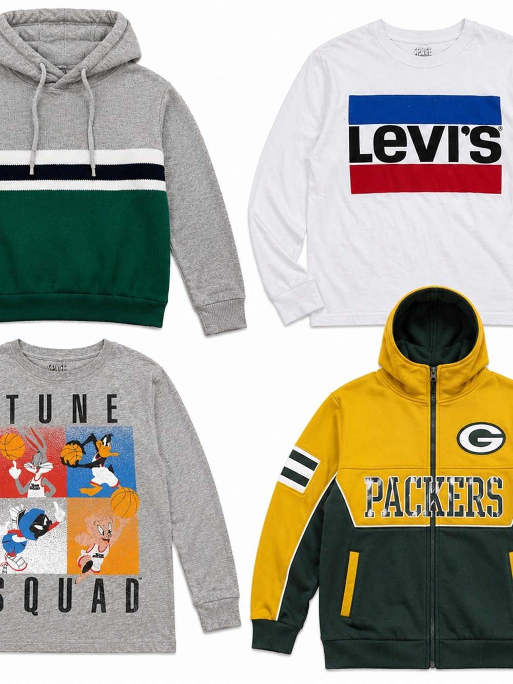 Official Packer hoodie and Milwaukee Brewers T from Wisconsin! 20 pieces! Nike